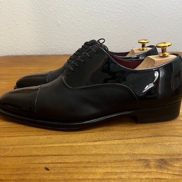 Magnanni Cesar Black Cap Toe Oxfords Leather Dress Shoe Size 10 USED ONCE main image 10